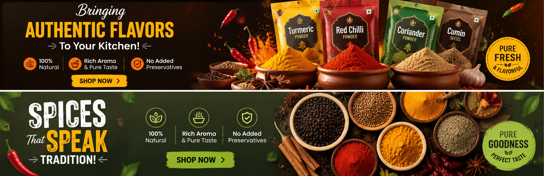 Top promotional banner